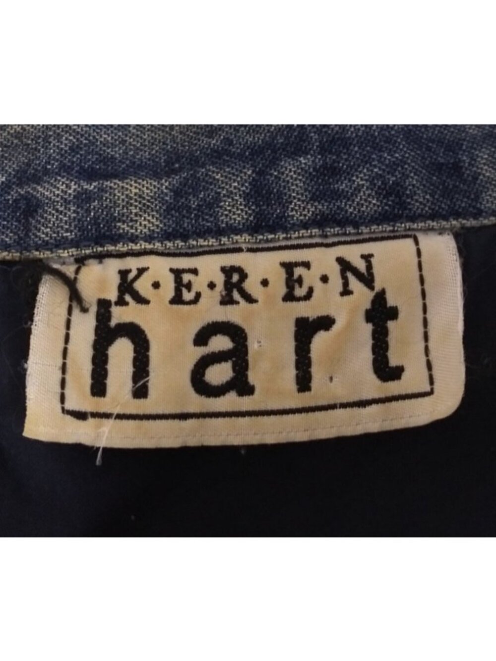 Keren Hart Embroidered Colorful Southwestern Boho Jean Jacket Size Large - Picture 6 of 8